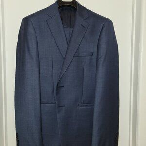 Calvin Klein Slim Fit Wool Suit in Blue, size 42S